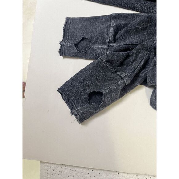 LR Womens Hooded Open Front Cardigan Sweater Dark Gray Size Small - Picture 7 of 10